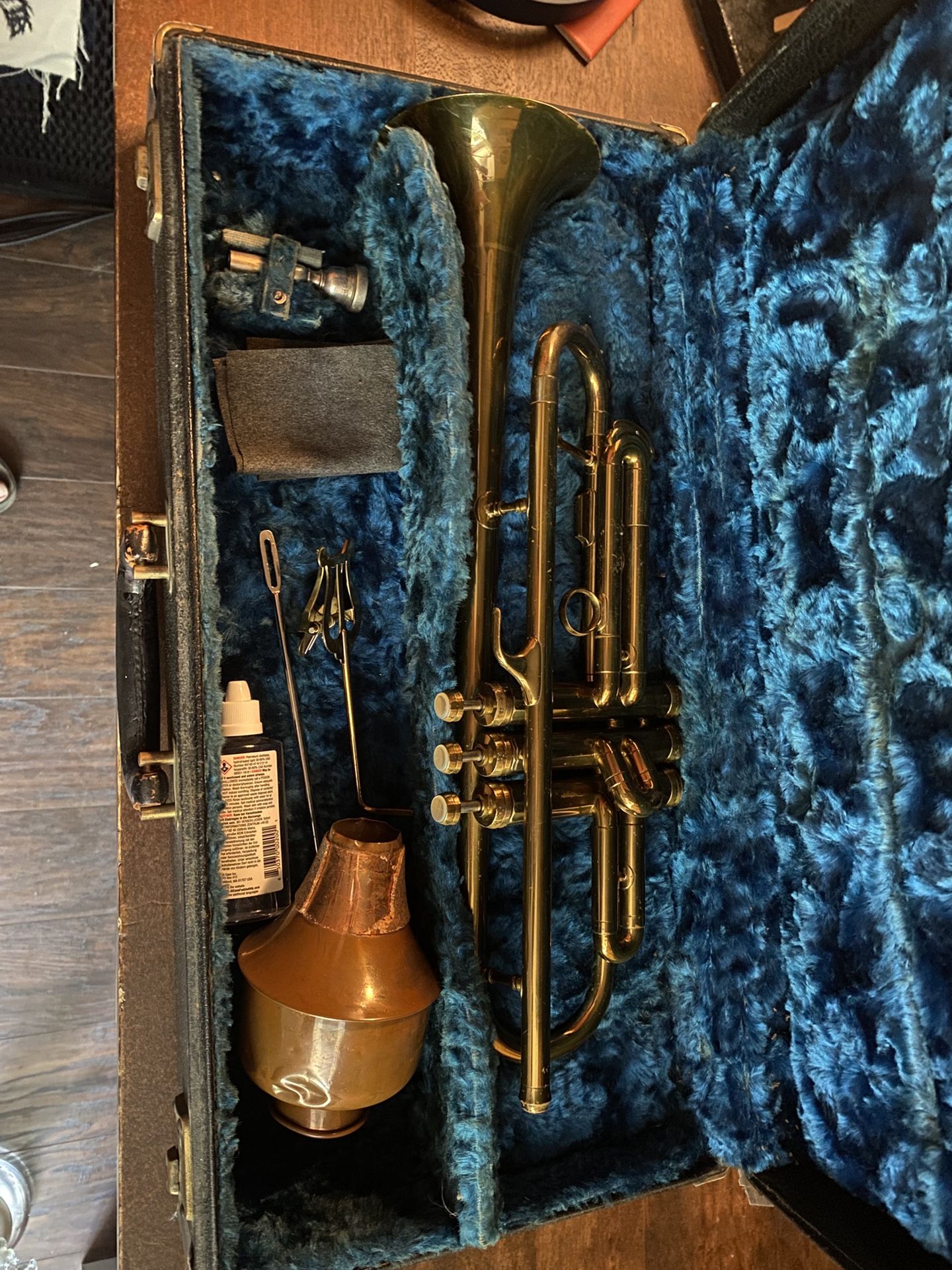 Vintage ‘37 C.G. Conn Trumpet with Original Case and Accessories