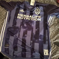 Adidas LA Galaxy Herbalife AeroReday Jersey Retails $120 Size LARGE 