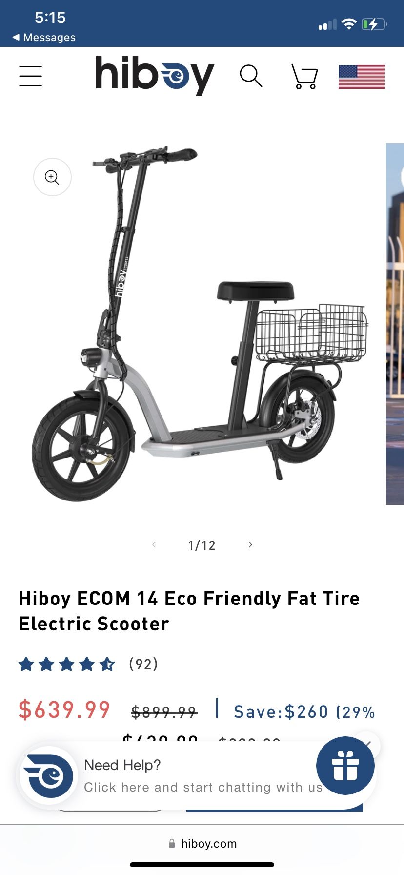 Hiboy Ecom 14 Electric Scooter