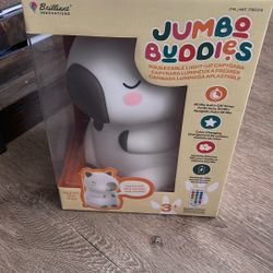 Jumbo Buddies Squeezable Light Up Capybara 