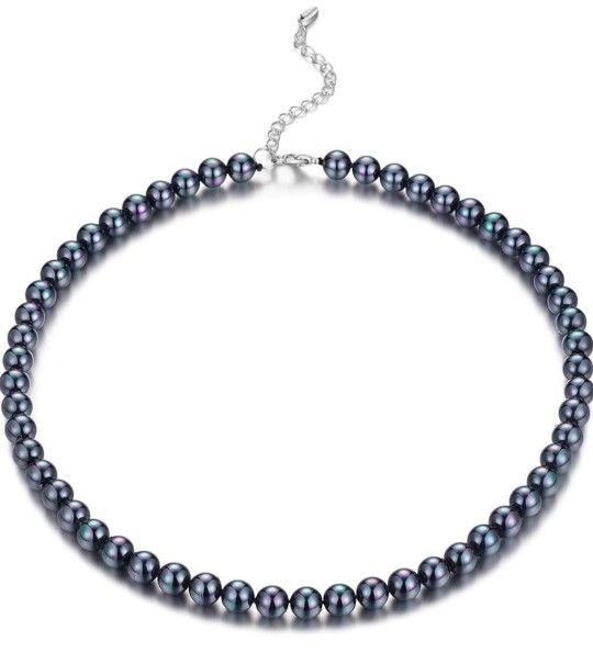 Beaded Strand Pearl Choker Necklace