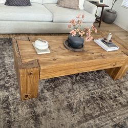 Custom solid wood bench/coffee table 