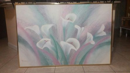 Cala lily painting