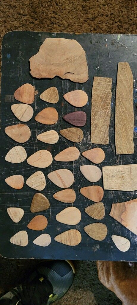 Handmade Wooden Guitar Picks  