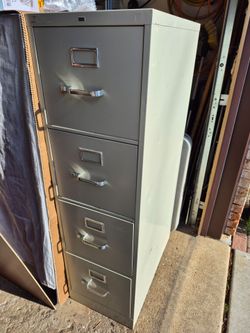 HON File Cabinet H 52", W 15", D 25", No Lock, No Key