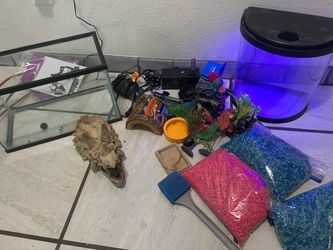 Fish tanks and supplies