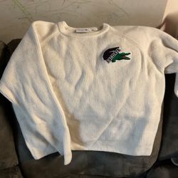 White Lacoste Sweater