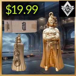 *CIB* Star Wars Darth Vader (Die Cast Gold Key chain Figurine)
