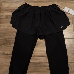 Alo Yoga-Mesh Front Runner 2 In 1 Short 