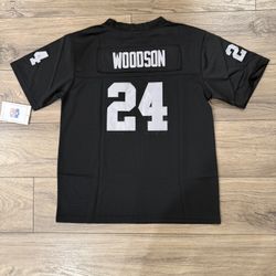 Vintage Charles Woodson Raiders Stitched Jersey Black 