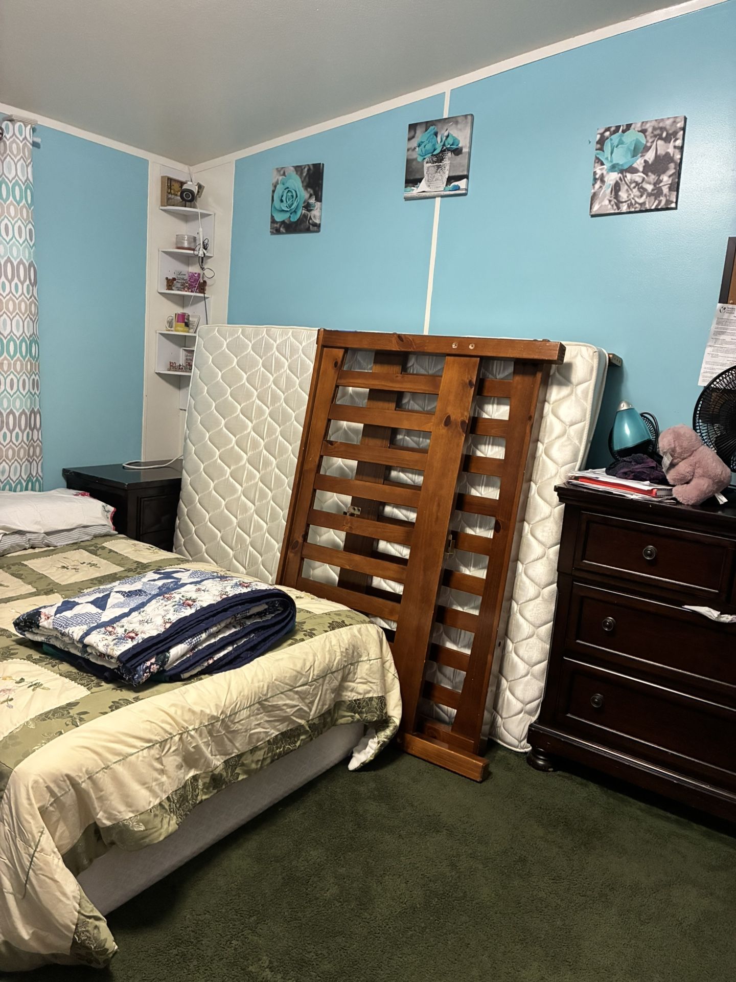 ✅🥰$280/$325-Beautiful Full size Brown and also have a different style of white bed frames (frames only)  sold separately from any matresses.  ‼️Attn: