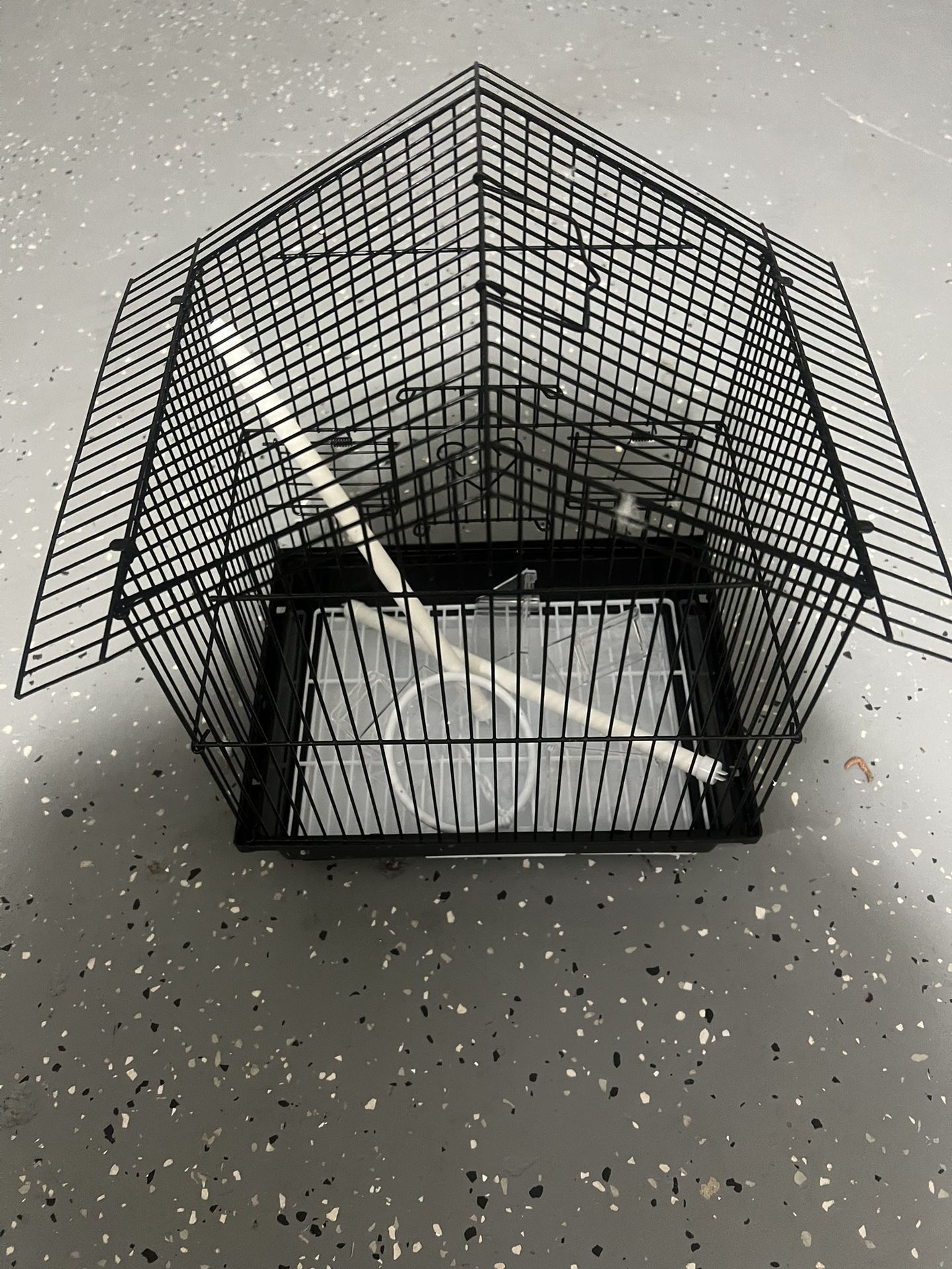 Bird Cage With Food Excellent Condition
