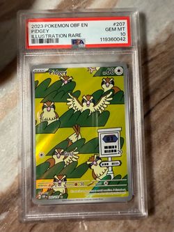 2023 Pokemon Pidgey Rare Full Art PSA 10