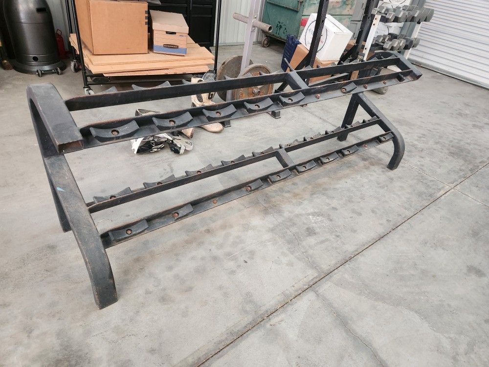 7ft Extra Large Dumbbells Weights Gym Storage Rack $150