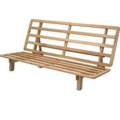 Full Size Solid Wood Slat Futon Frame Only