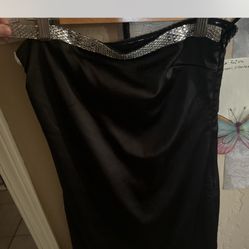 Satin Tube Dress Rhinestone forever 21 