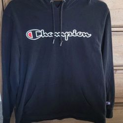 Champion Black Hoodie Size Men's Medium 