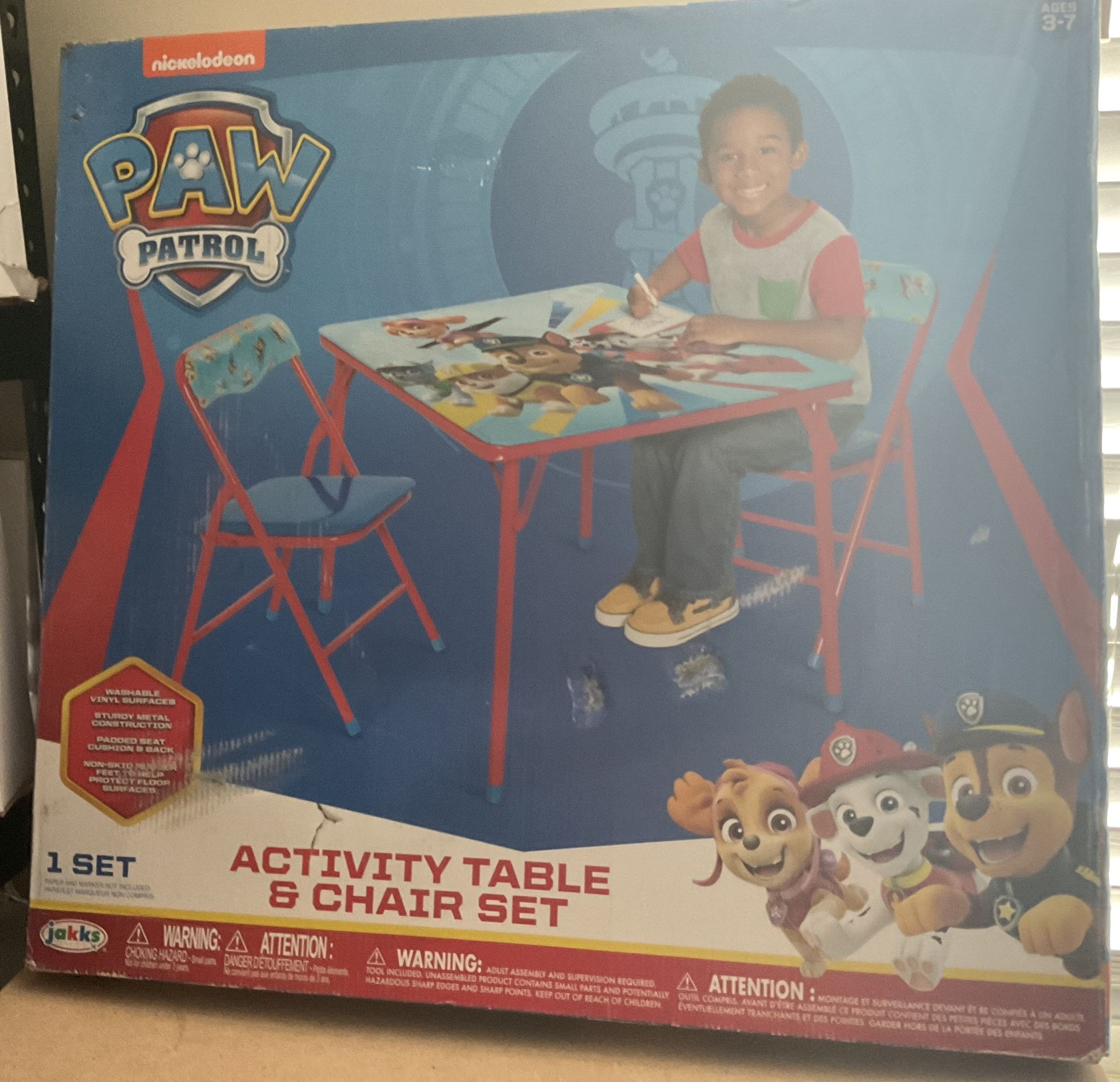Paw Patrol Activity Table With 2 Chairs