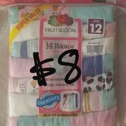 Fruit Of The Loom Girls Underwear .. NEW