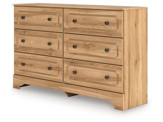 Aleaport Warm Brown Six Drawer Dresser