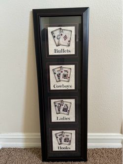 Playing cards wall art