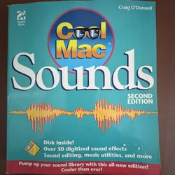 rare paperback: Cool Mac Sounds 2nd Edition with 3.5" floppy disk