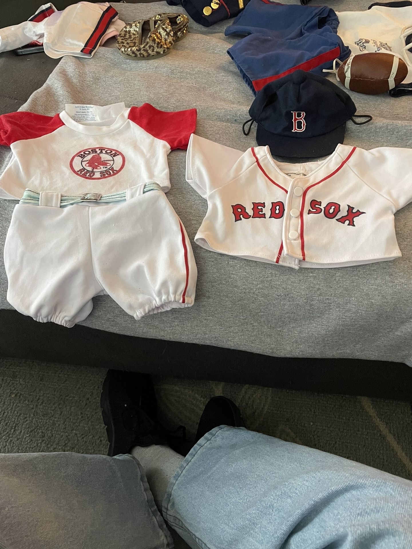 Build a bear Red Sox outfit with hat