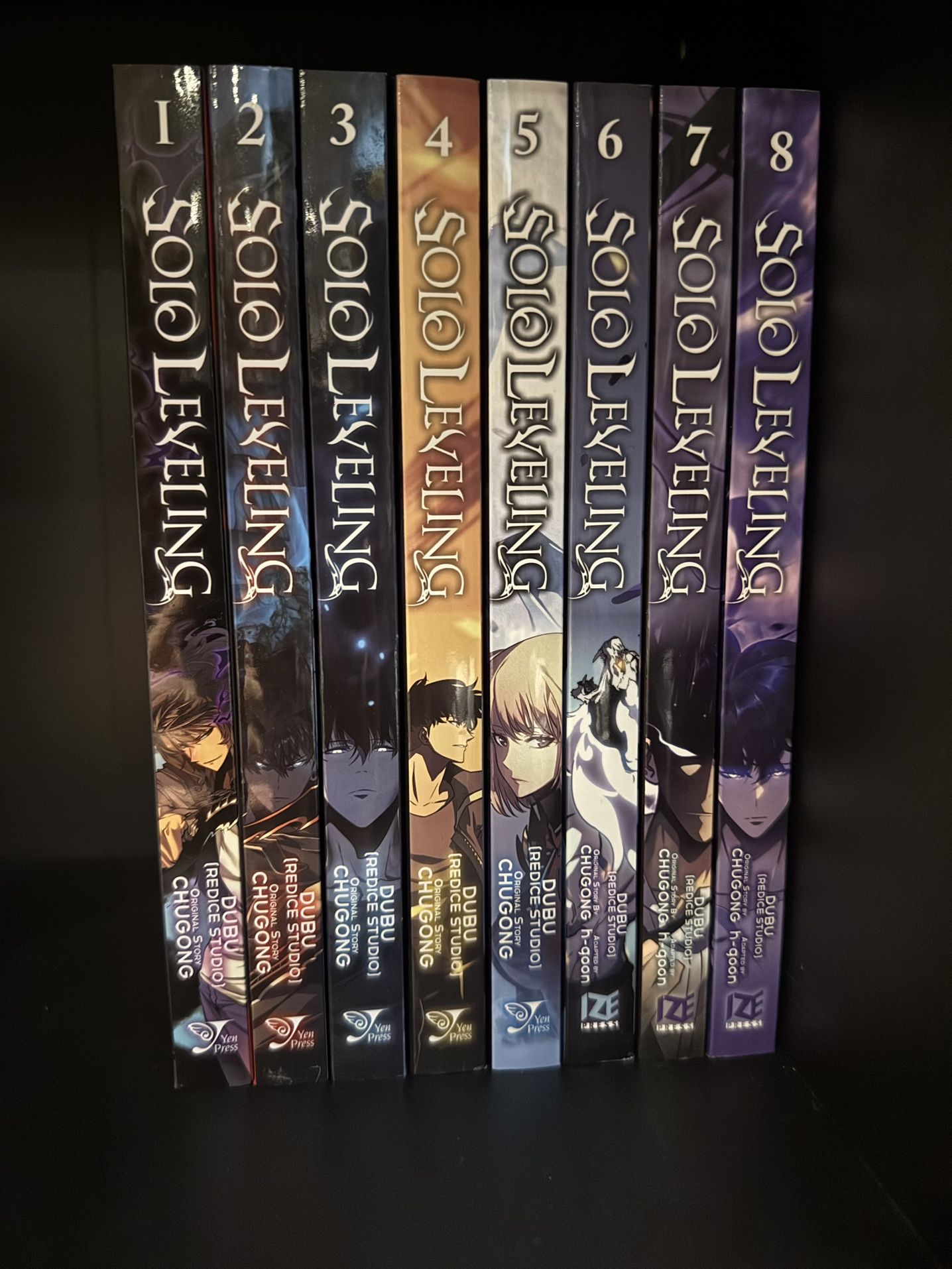 Solo Leveling Manga Volumes 1-8