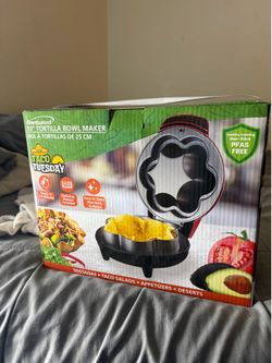 NEW Brentwood 10” Tortilla Bowl Maker – Taco Tuesday – Non-Stick