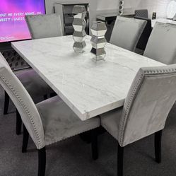 Dining Table W 6 Chairs 