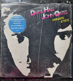 Daryl Hall & John Oates Private Eyes Vinyl (1981)-Cover Partially In Original Plastic, Excellent Condition