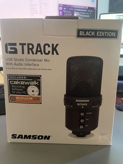 (2) Samson G Track Studio Mic - Black Edition