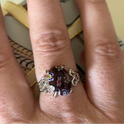 Boho Handcrafted Ring 8.5