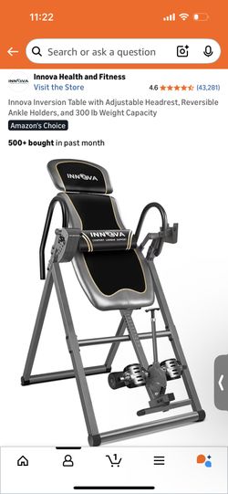 Innova Inversion Table with Adjustable Headrest