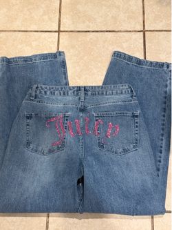 Juicy couture bedazzled baggy jeans