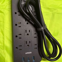 Anker Power Strip Surge Protector 12 Outlets + USB-C PD + 2 USB Ports (5ft Cable) 