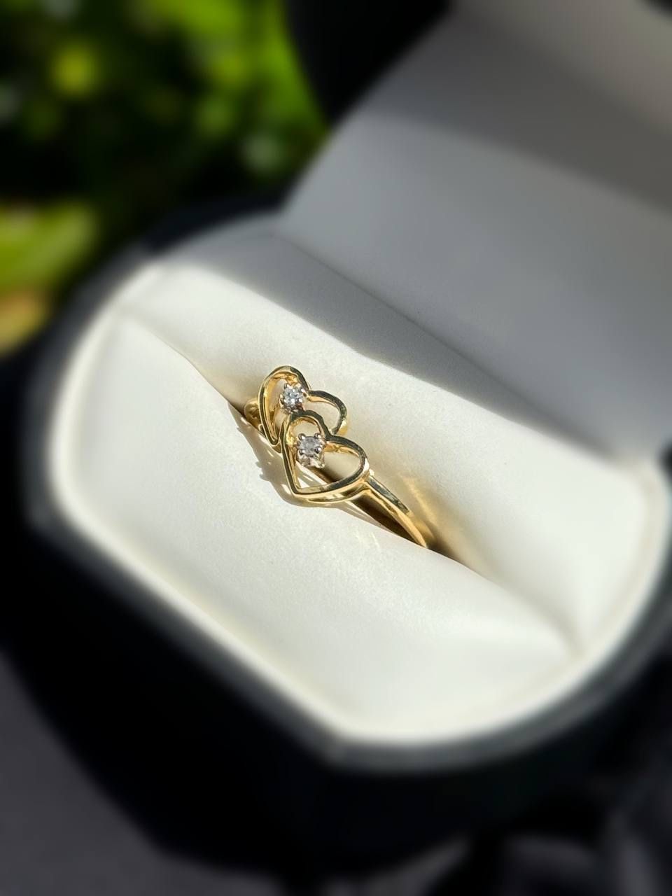 Jewelry 14k solid yellow gold diamonds 0.010CTW ring sz 7.00