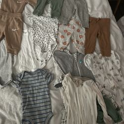 Newborn Clothes & Lounger Pillow 