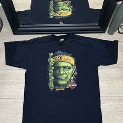 Y2K 2000s Frankenstein Harley Davidson Daytona Biketoberfest Shirt