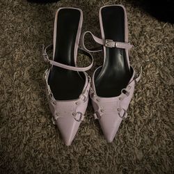 Purple Pointed Toe Heel
