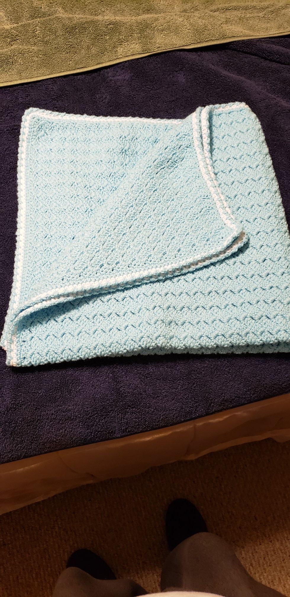 CROCHETED BABY STROLLER/CARRIER BLANKET