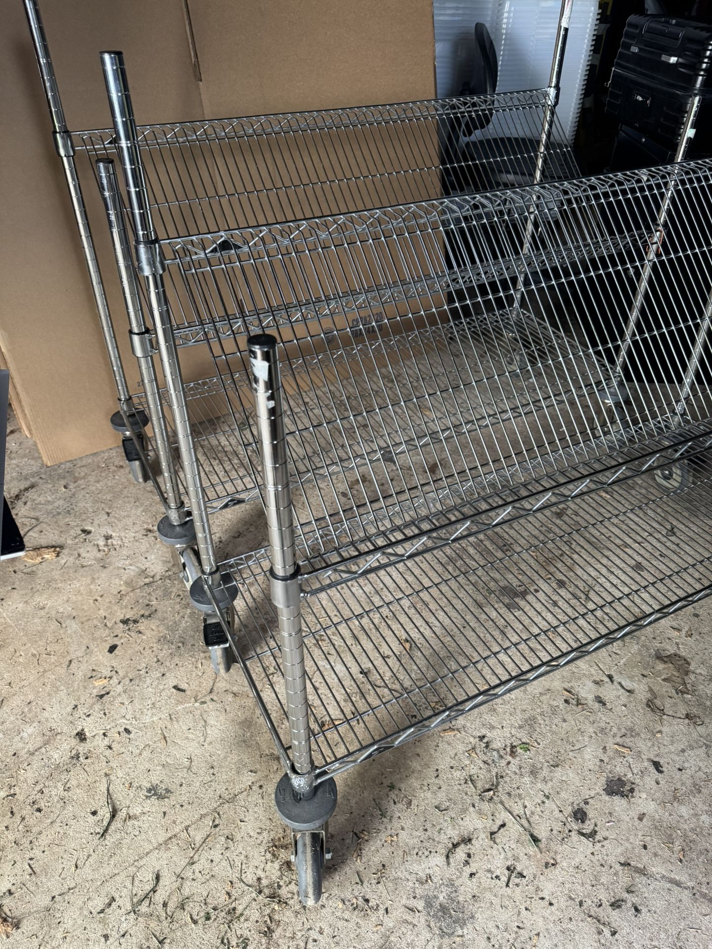 Metro Super Erecta Industrial Wire Shelving Starter Unit, Metroseal Green Epoxy
