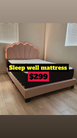 Full size bed frame with mattress included