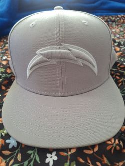 Gray chargers football hat size 8