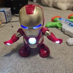 dancing mini iron man robot