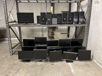 Computer Towers And Monitors