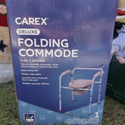 FOLDING COMMODE- NEW