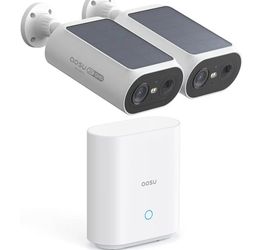 aosu Solar Security Cameras Wireless Outdoor, 2Mins DIY Installation, No Subscription Required Cameras for Home Security System, Local Storage, 2K Col