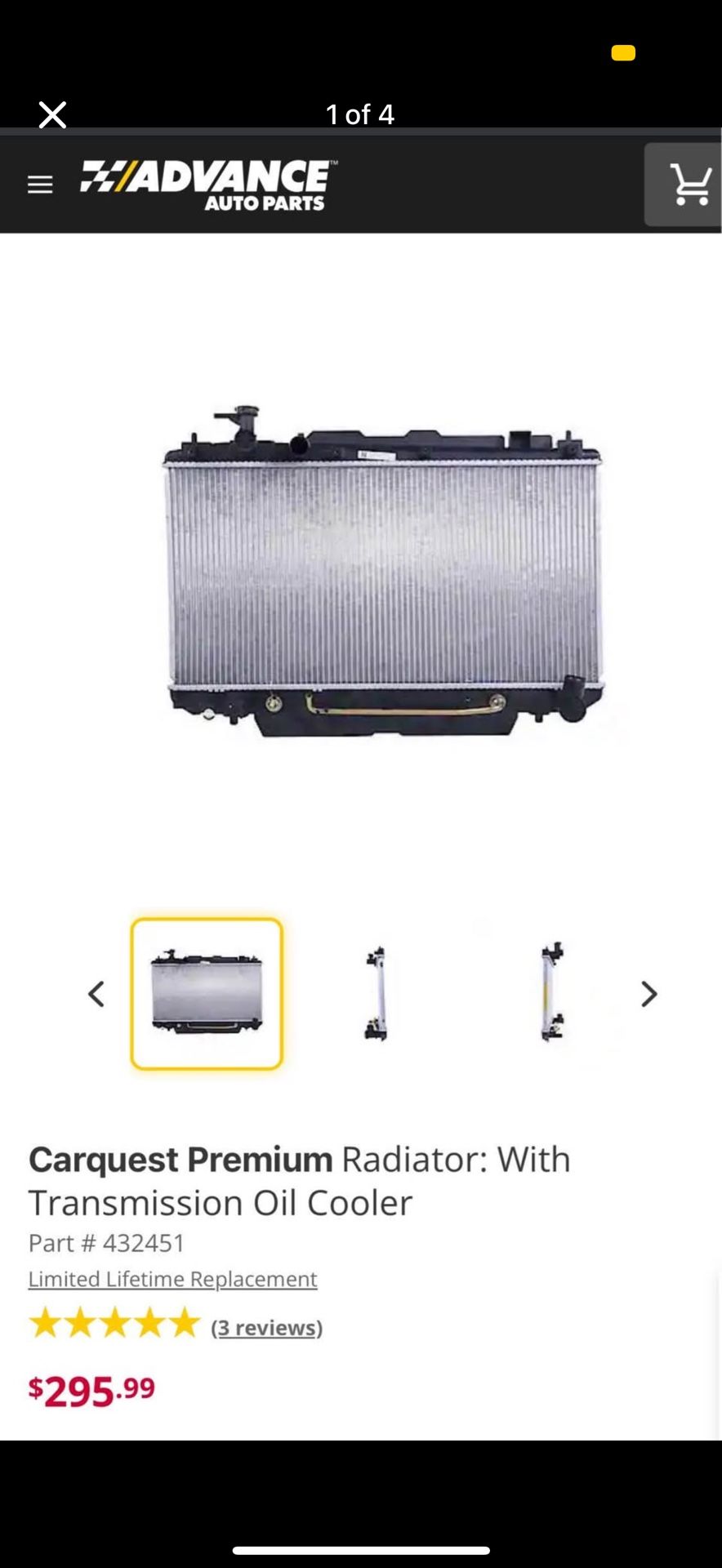 BRAND NEW Toyota RAV4 Radiator (2001-2005)