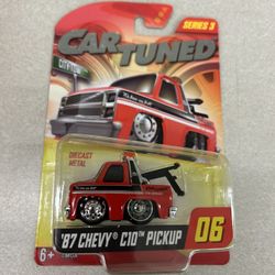Car Tuned ‘87 Chevy C10 Pickup Series 3 Diecast - 👀 LQQK! 